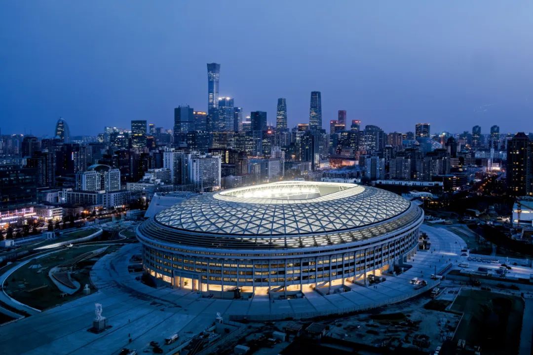 3月16日,改造復建后的北京工人體育場。圖/視覺中國