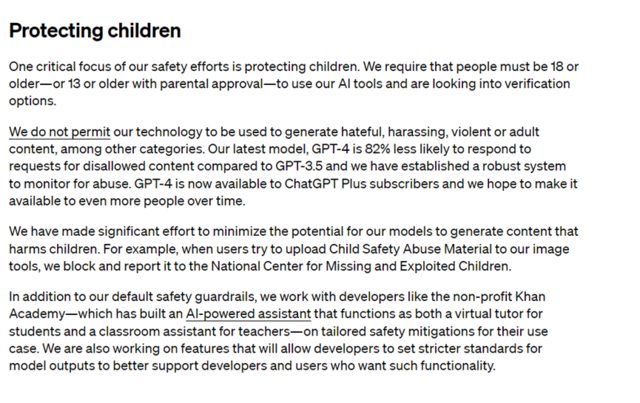 重磅 open ai发布chatgpt 安全方法