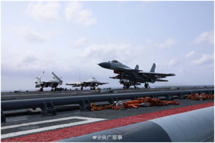 新一代中国空军的歼15战斗机即将布署烟台舰 只有一个更动《歼十四在烟台舰空中加油音频》