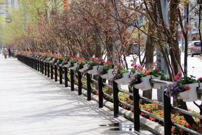 日前,沈阳市和平区率先启动花卉装饰工作,4月15日累计完成栽摆花卉5万余盆。 沈阳市城管执法局供图