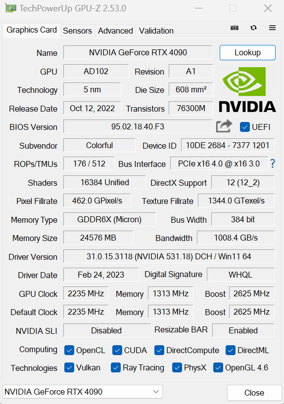 GPU-Z 2.53.0 发布，新增支持 RTX 4070 桌面显卡、40 系移动显卡等