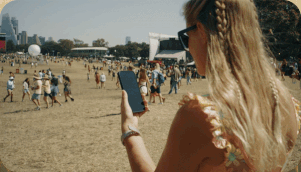 用 Snapchat AR 查看 Live Nation 音乐会现场地图