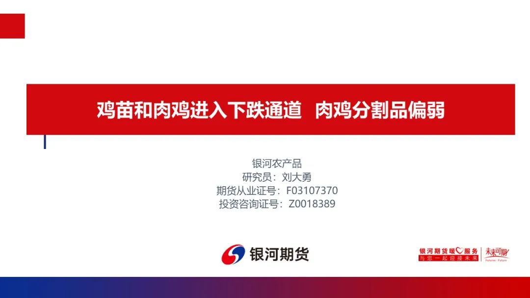 【鸡肉周报】鸡苗和肉鸡进入下跌通道 肉鸡分割品偏弱
