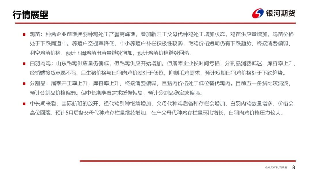 【鸡肉周报】鸡苗和肉鸡进入下跌通道 肉鸡分割品偏弱