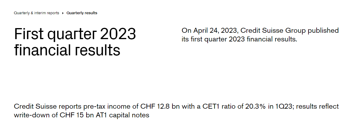 瑞信陨落背后：客户疯狂出逃 Q1净流出690亿美元资金