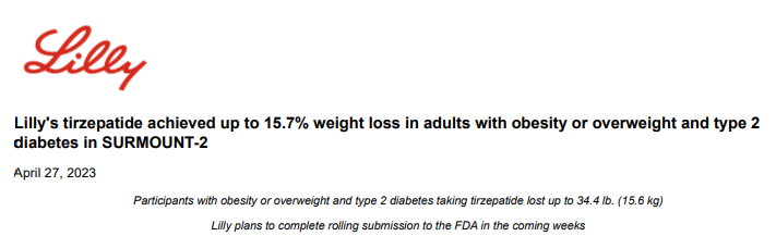 减重领域又一“核武器”！礼来药物使患者体重平均减超15公斤
