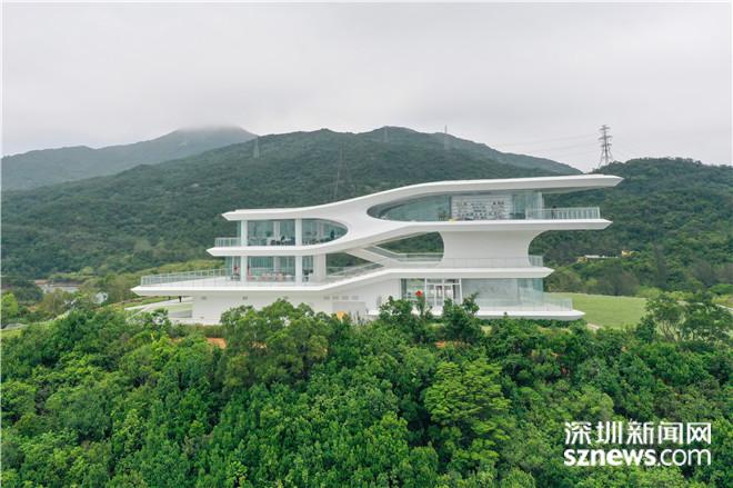云海森林服务站背山面海而建。