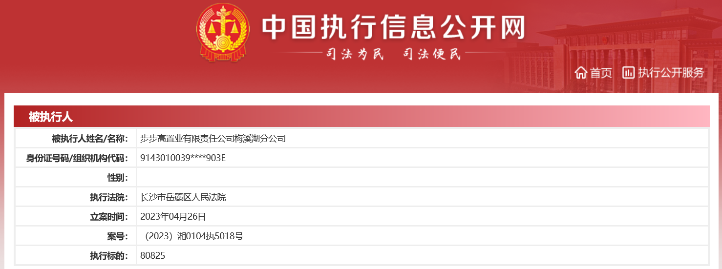 图源:中国执行信息公开网