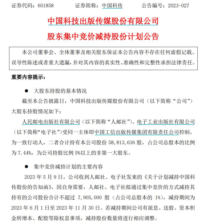 利空来了！白天跳水，晚上AI、中字头大牛股宣布减持了