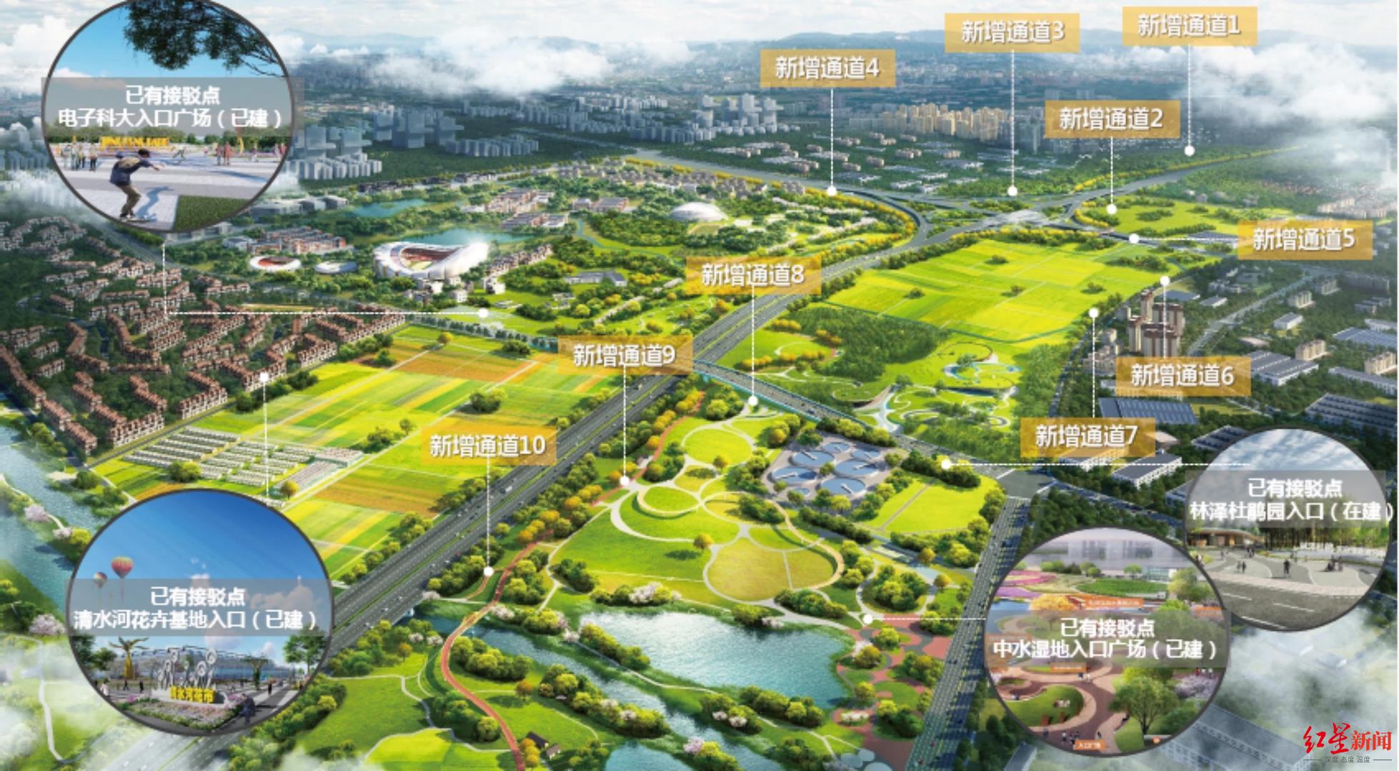 ▲环城绿道接驳