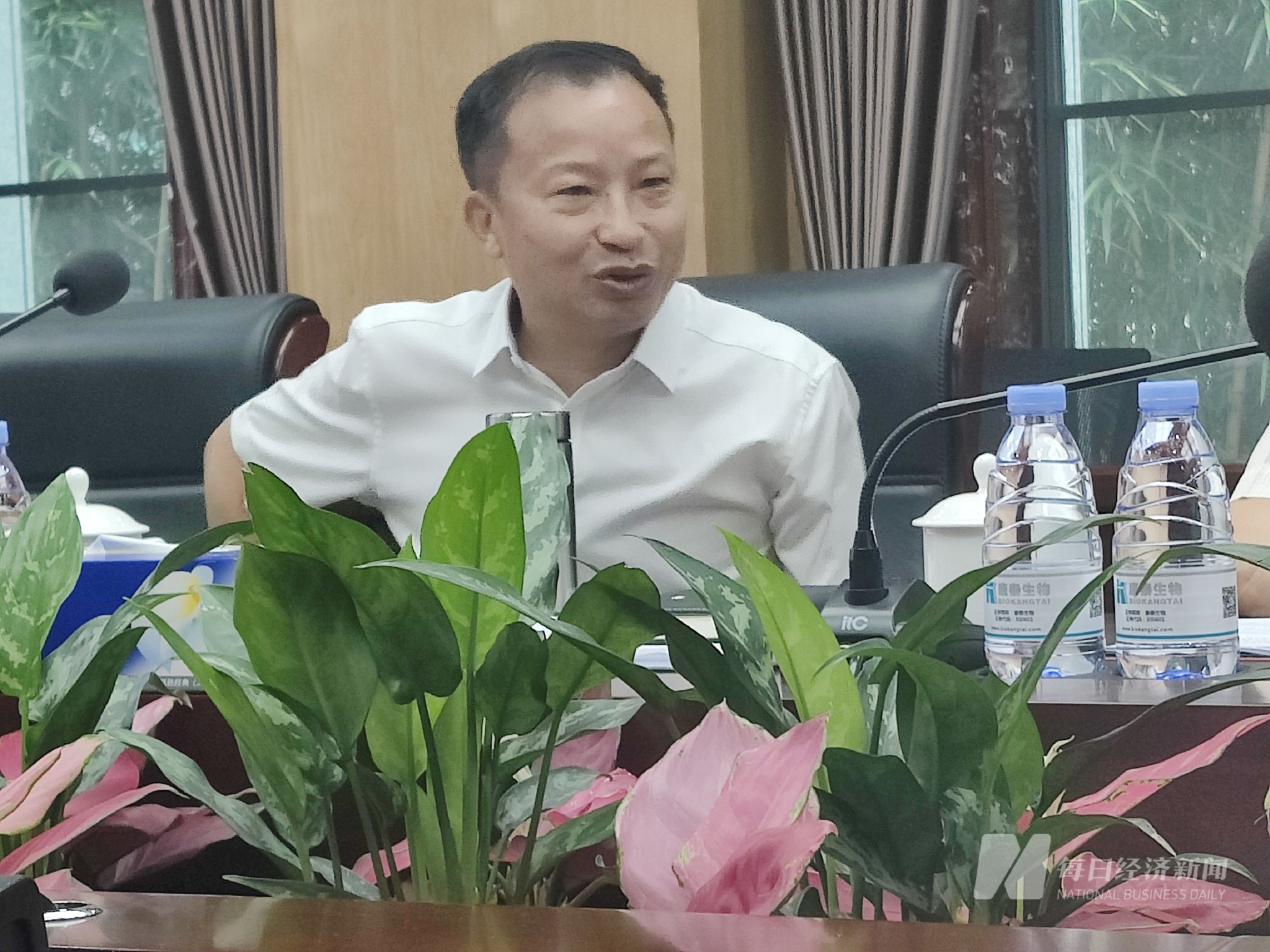康泰生物董事长杜伟民 图片来源:每经记者 陈浩 摄