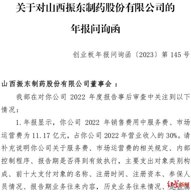 截图自深交所问询函