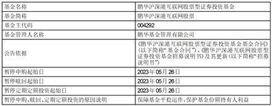 关于鹏华港股通中证香港银行投资指数证券投资基金（LOF）暂停申购、赎回和定期定额投资业务的公告