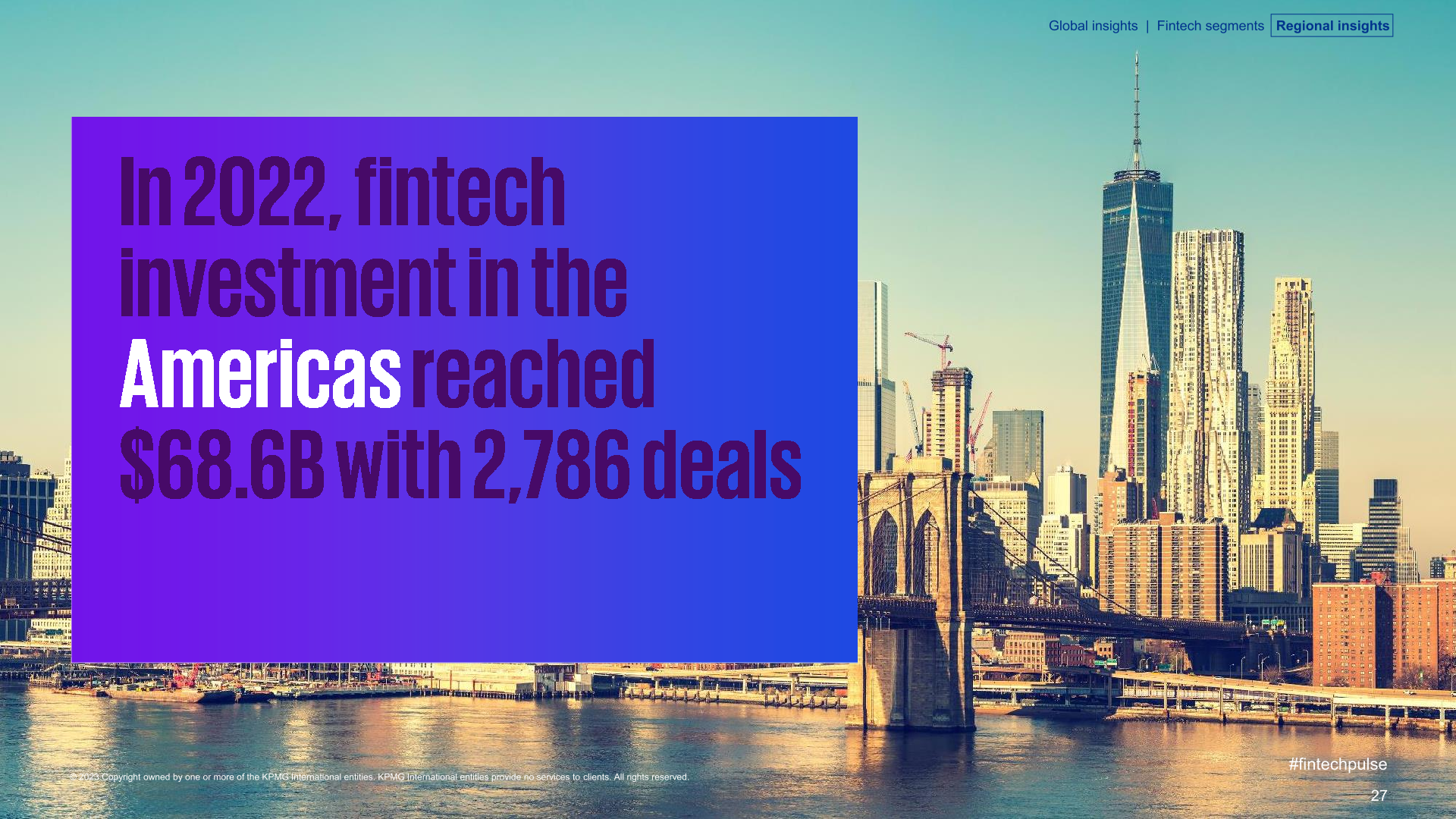 KPMG：2022年全球金融科技产业投资报告