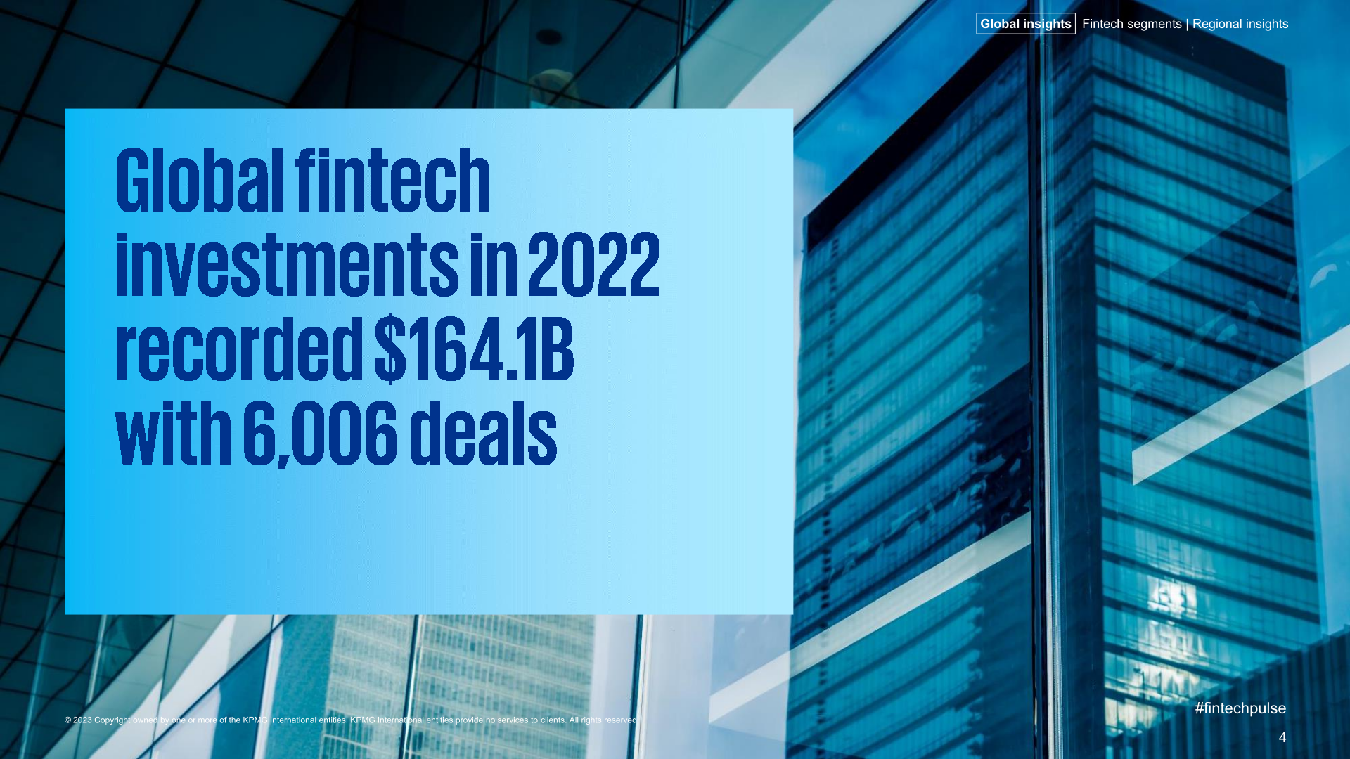 KPMG：2022年全球金融科技产业投资报告