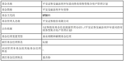 平安证券安赢添利半年滚动持有债券型集合资产管理计划招募说明书更新及产品资料概要更新的提示性公告
