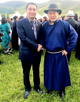蒙古国总理、人民党主席罗布桑那木斯来·奥云额尔登