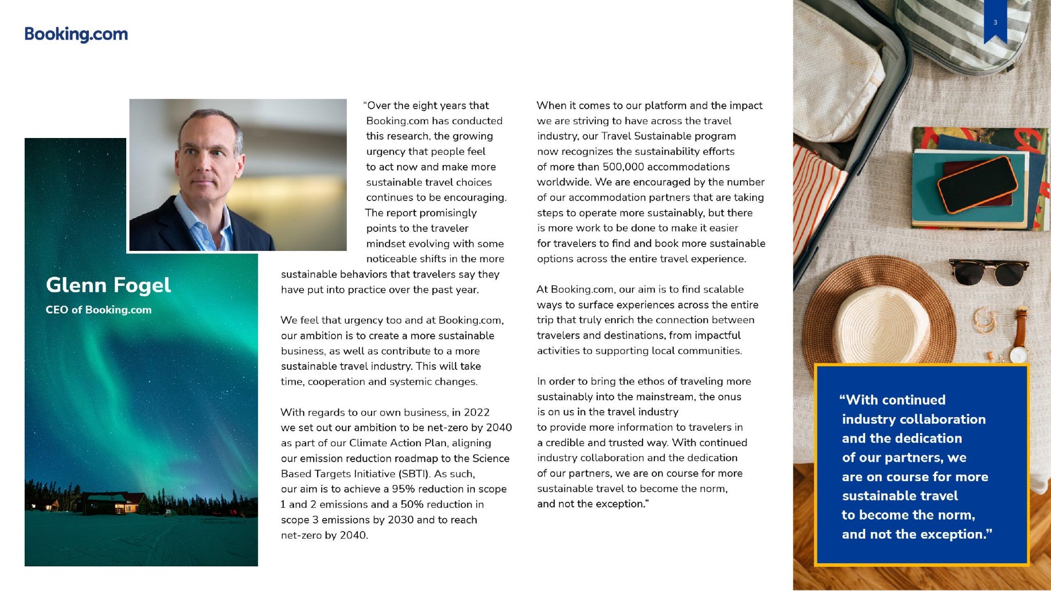Booking：2023年可持续性旅游报告