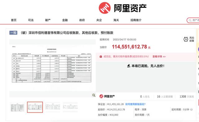 图片来自阿里拍卖平台