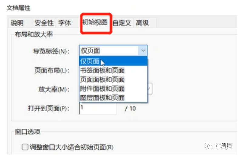 ▲ 图21-文档属性(初始试图)