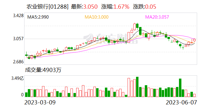 农业银行董事长谷澍会见花旗集团首席执行官范洁恩