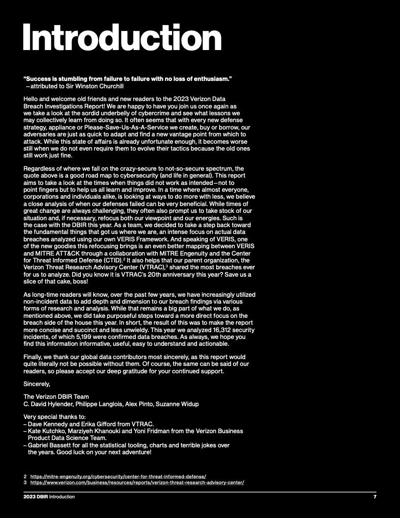 Verizon:2023年度数据泄露调查报告