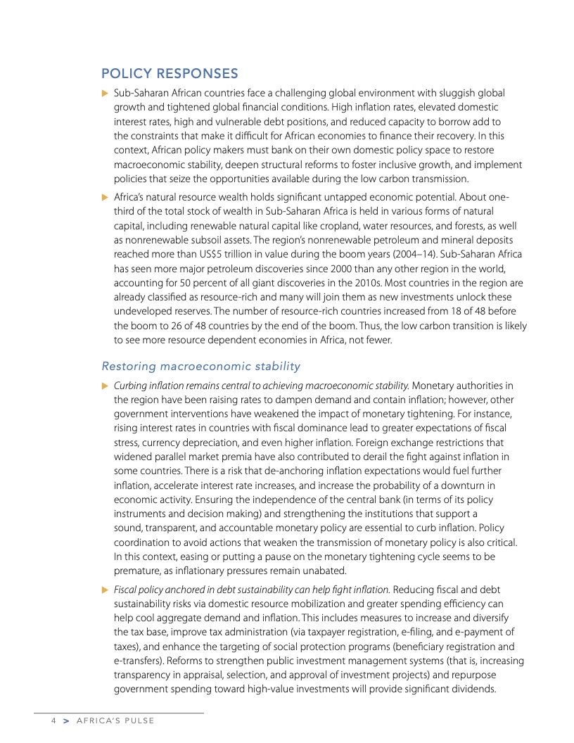 2023年4月非洲脉搏:对影响非洲未来的问题分析