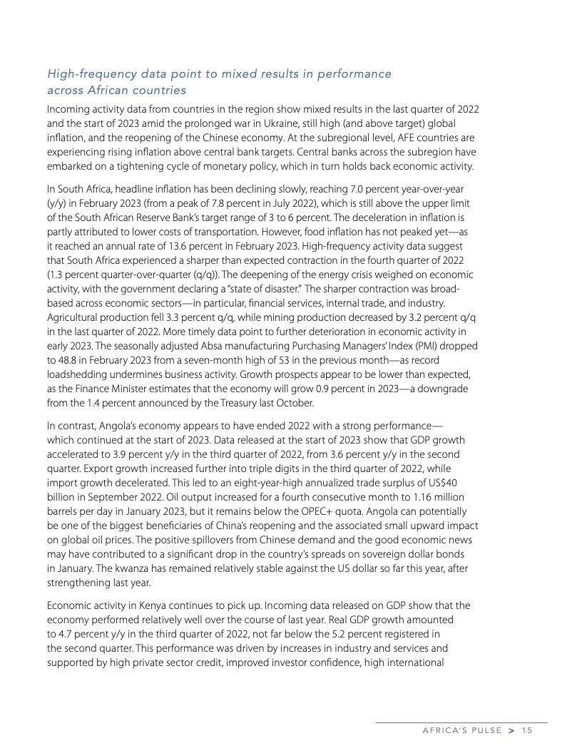 2023年4月非洲脉搏:对影响非洲未来的问题分析