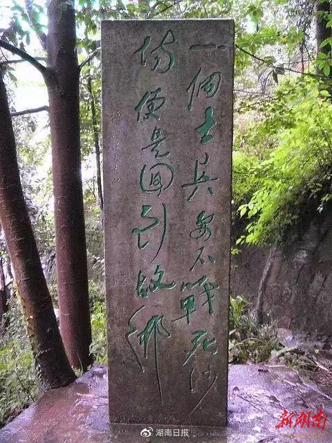 黄永玉为沈从文题写的碑文