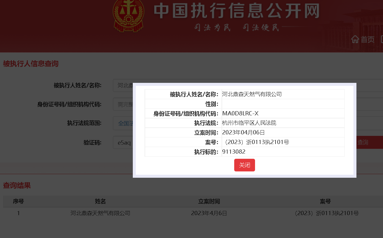 图片来源:中国执行信息公开网截图