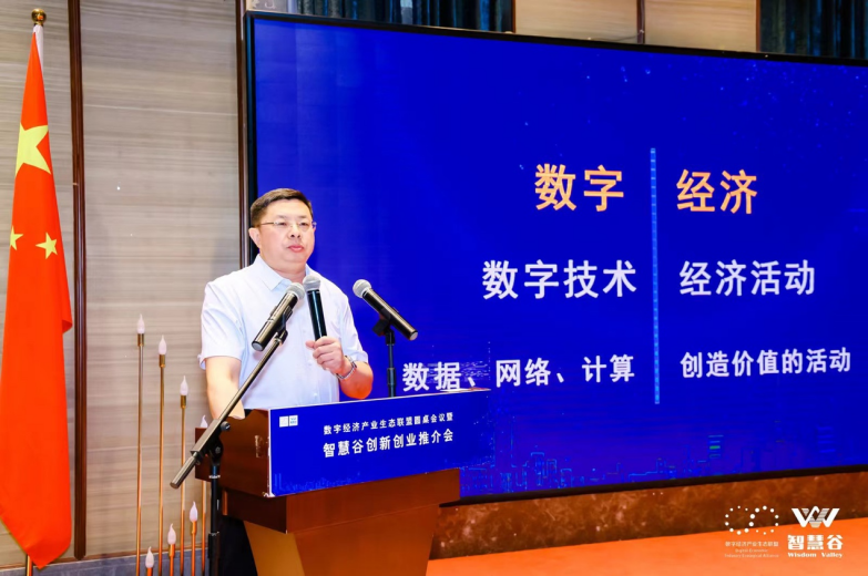 中国人民大学中国企业创新发展研究中心主任、数字经济产业创新研究院院长姚建明发言