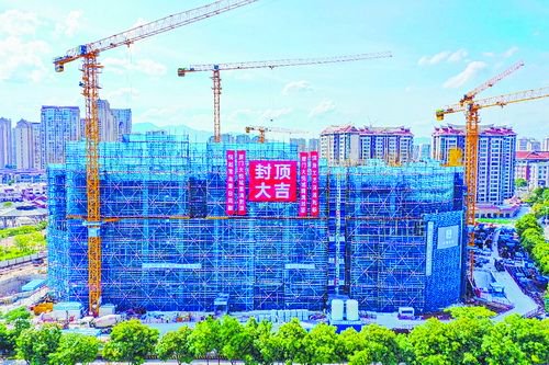 厦门大悦城建筑主体结构封顶。(大悦城控股 供图)
