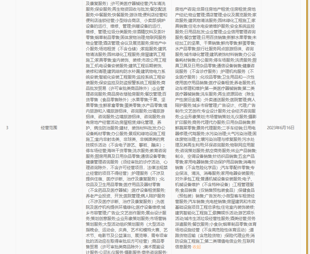 保利物业经营范围发生新增房地产咨询等服务