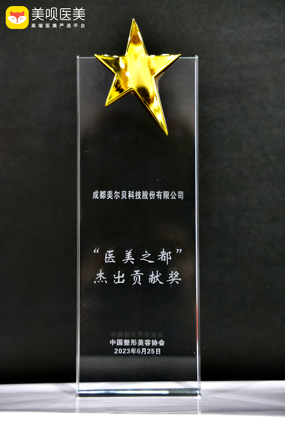 美呗荣获中整协“医美之都”杰出贡献奖
