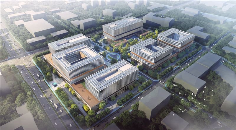 中国移动(雄安)智慧城市科创中心效果图。