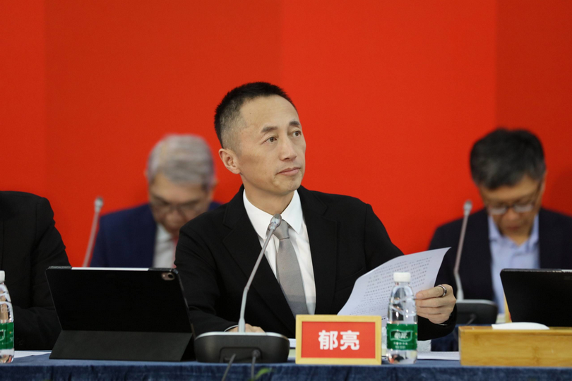 万科董事会主席郁亮 每经记者 黄婉银 摄