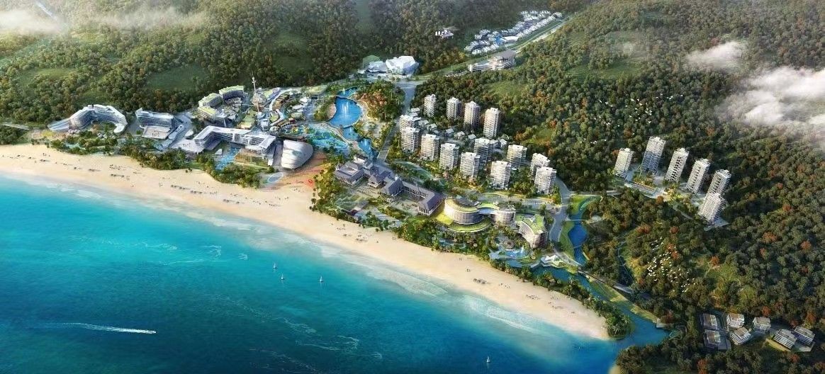 中信金沙湾规划效果图。(图源:大鹏新区)