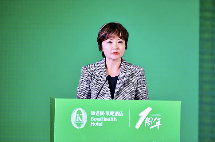 北京龙城温德姆酒店董事长张玮发表演讲