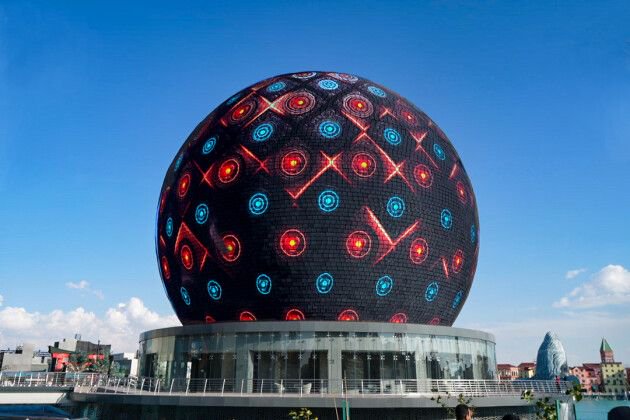 洲明科技为Riyadh Season 2022打造的球型屏