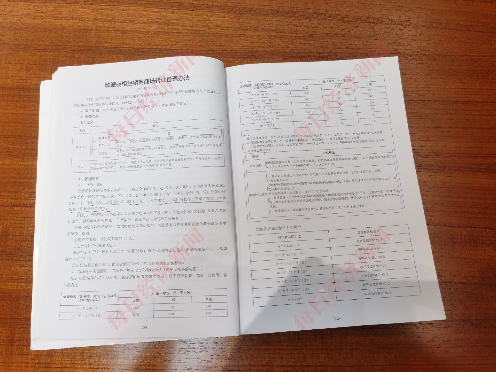 欧派家居对转让价格做出了明确的计算方式。 图片来源:欧派家居供图