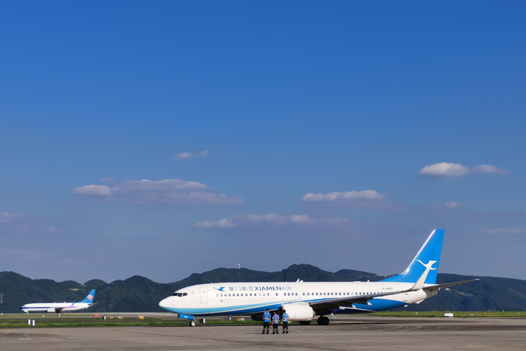 重庆往返大阪航线即将复航。厦门航空供图