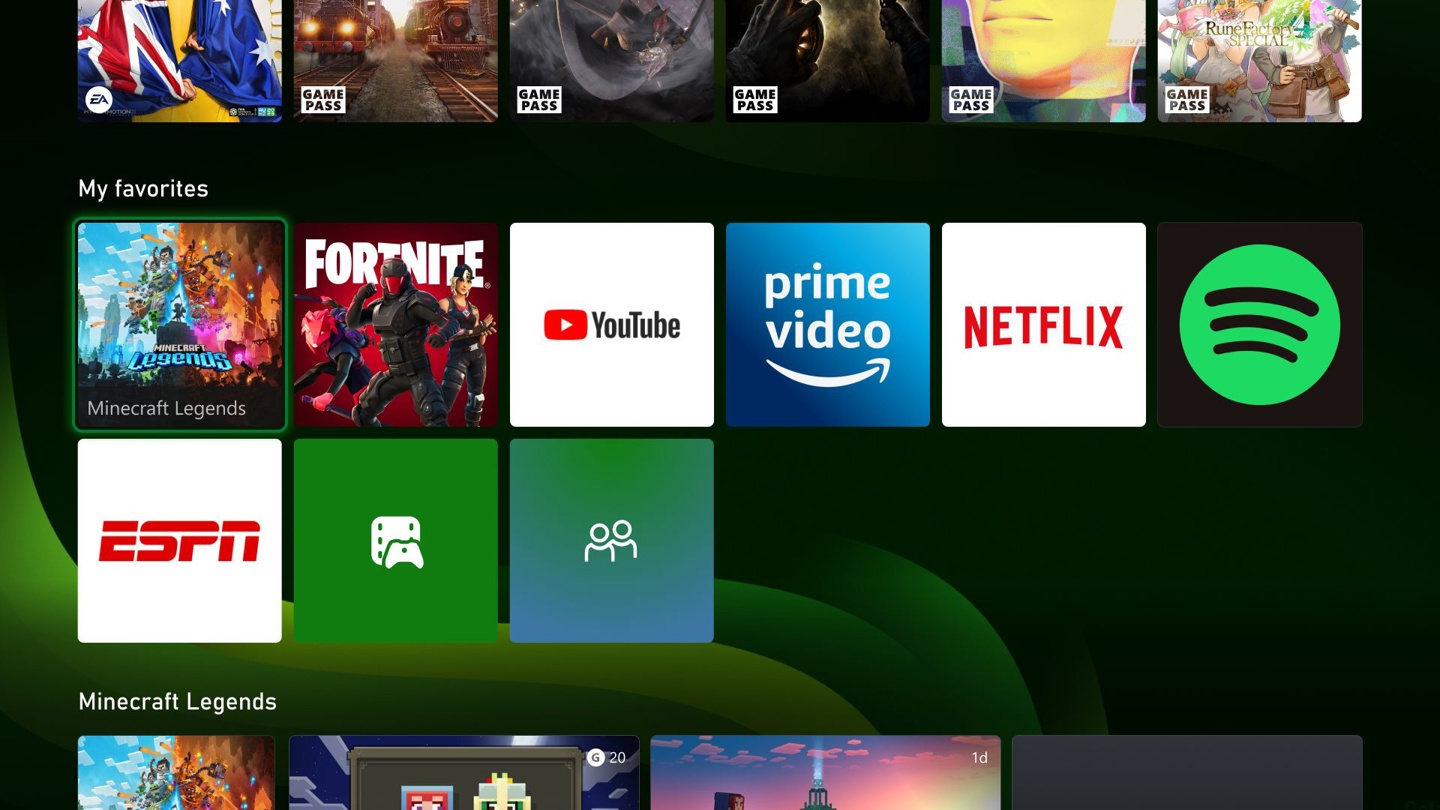 微软 Xbox 新首页 UI 现已开始正式推送
