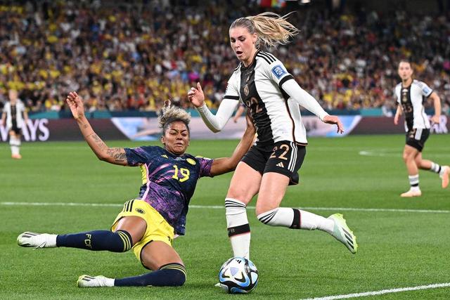 德国女足对阵哥伦比亚女足 CFP供图