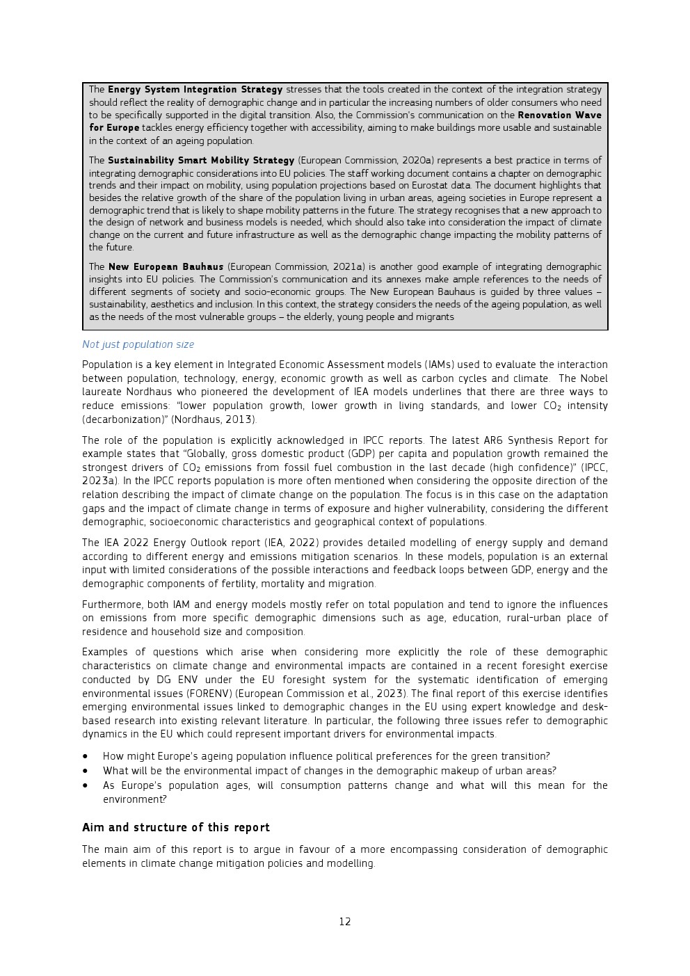 欧盟委员会：2023年人口统计与气候变化