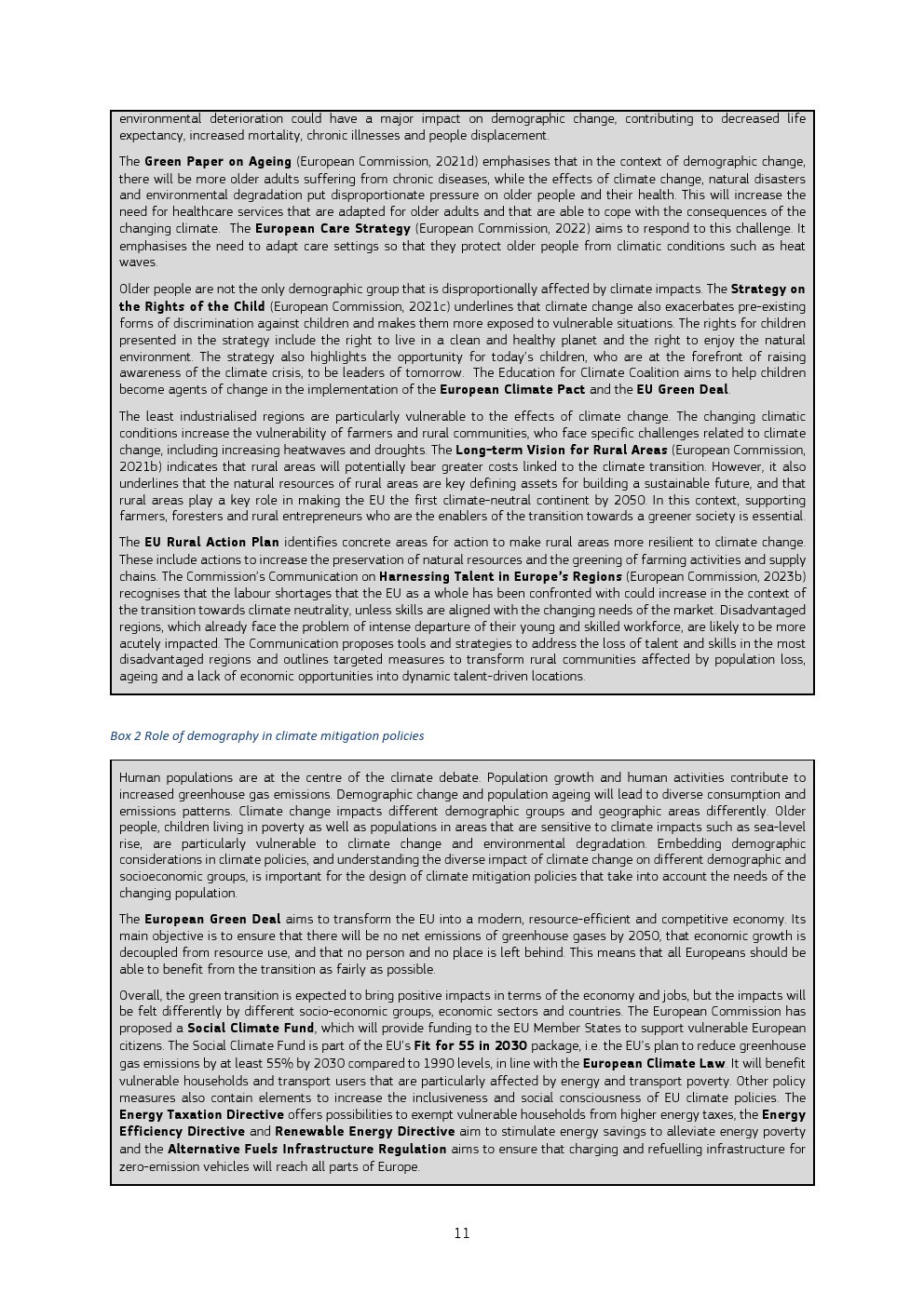 欧盟委员会：2023年人口统计与气候变化