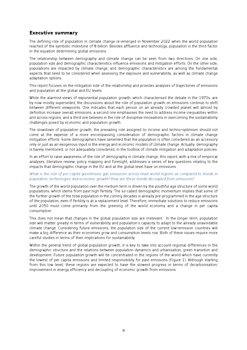 欧盟委员会：2023年人口统计与气候变化