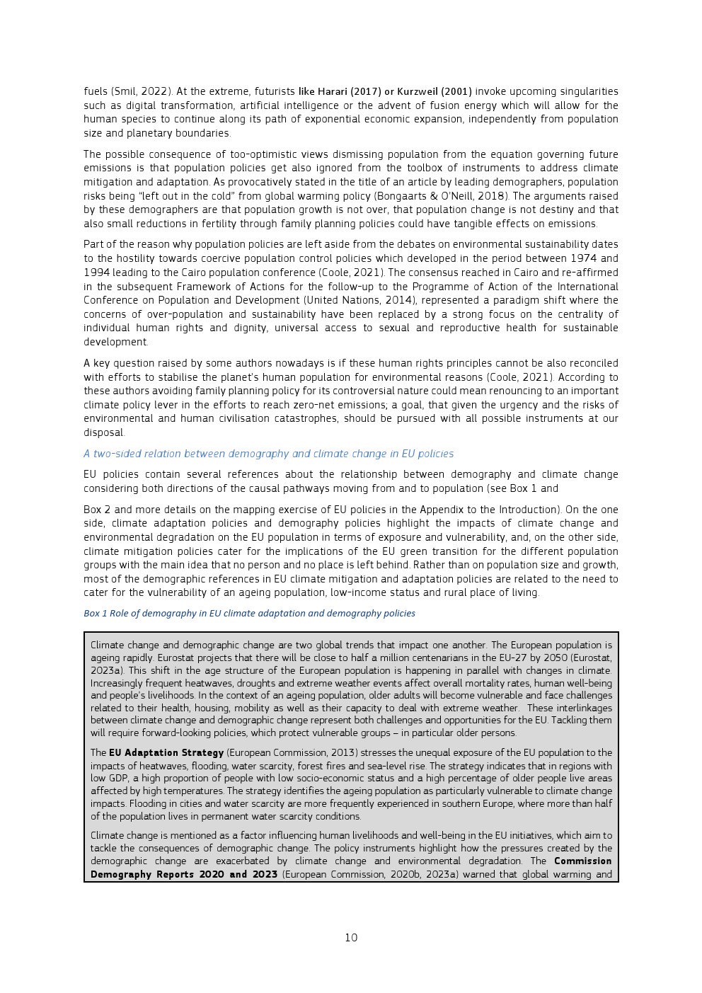 欧盟委员会：2023年人口统计与气候变化