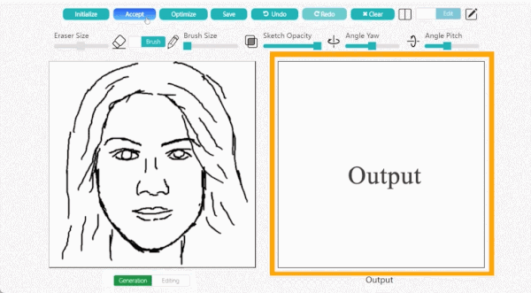 NeRF基于线稿生成逼真三维人脸，细节风格随意改，论文已上SIGGRAPH