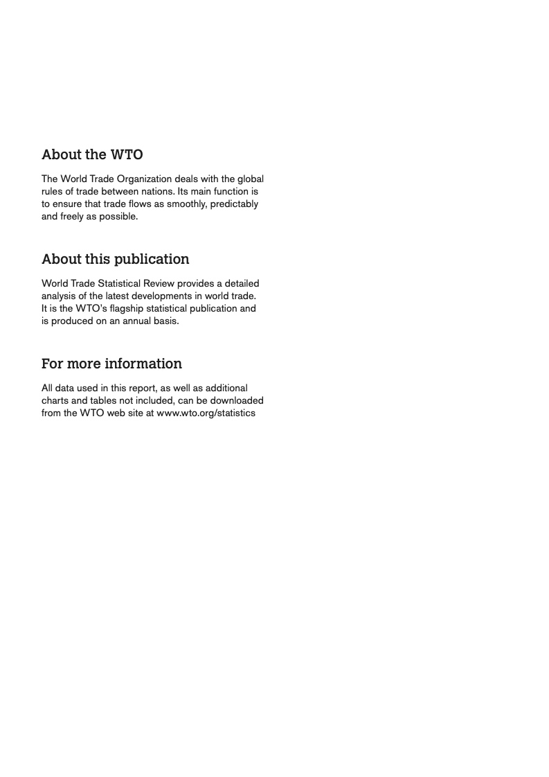 世界贸易组织：2023 年版世界贸易统计报告