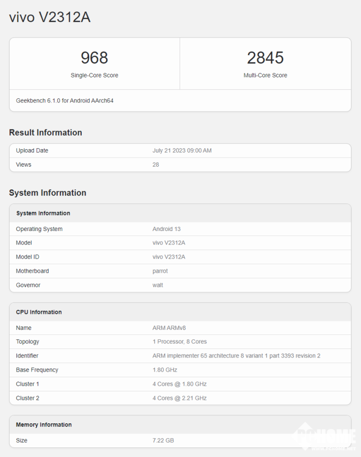 iQOO Z8系列跑分遭曝 天玑8200性能表现不错